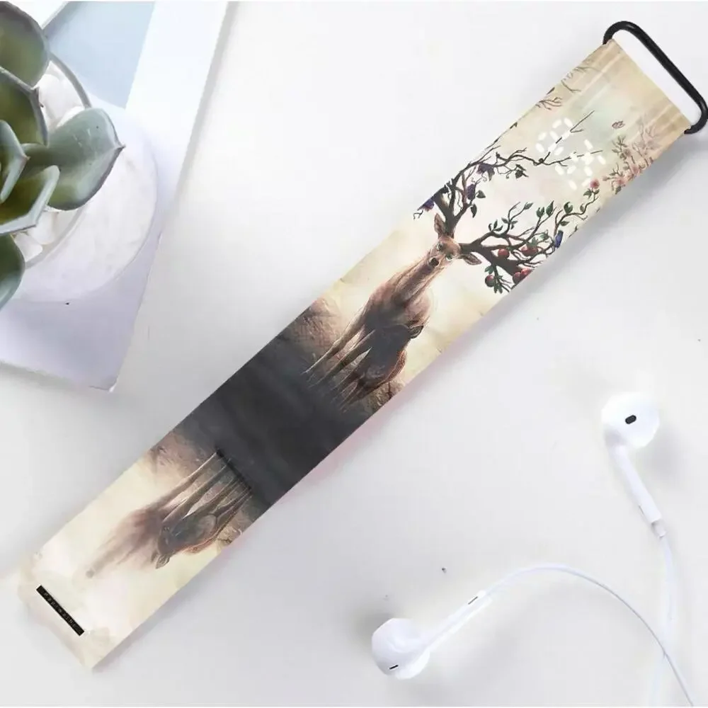 Magnetic LED Digital Paper Watch, Waterproof Printed Wrist Bracelet for Unisex